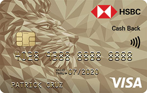 Gold Visa Cash Back Cash Rebate Credit Card Hsbc Ph